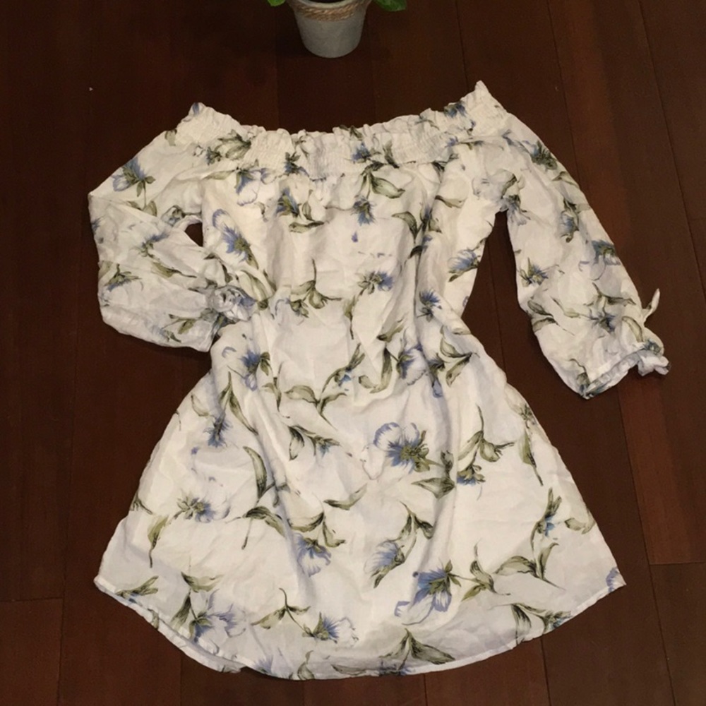 Off the Shoulder White Dress